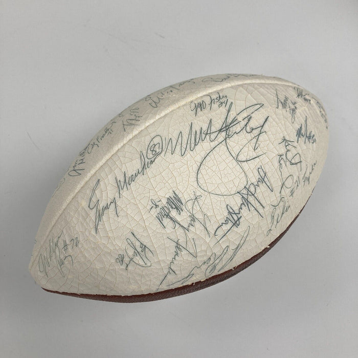 1985 Super Bowl Champs Chicago Bears Team Signed Football Walter Payton PSA DNA