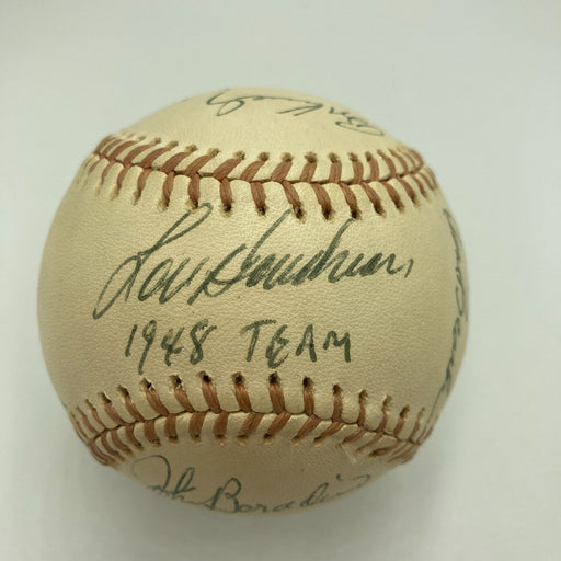 1948 Cleveland Indians World Series Champs Team Signed Baseball JSA COA