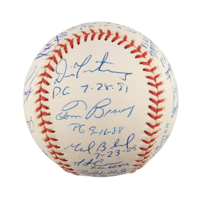 Extraordinary Perfect Game Pitchers Signed Baseball Complete With 18 Sigs PSA