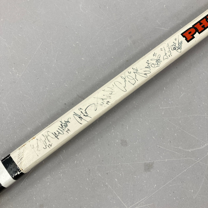 1974-1975 Philadelphia Flyers Stanley Cup Champs Team Signed Hockey Stick JSA CO