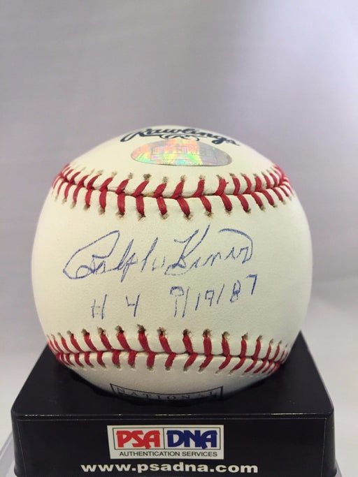 Ralph Kiner Jersey #4 Retirement Day 9/19/1987 Signed Inscribed Baseball PSA DNA