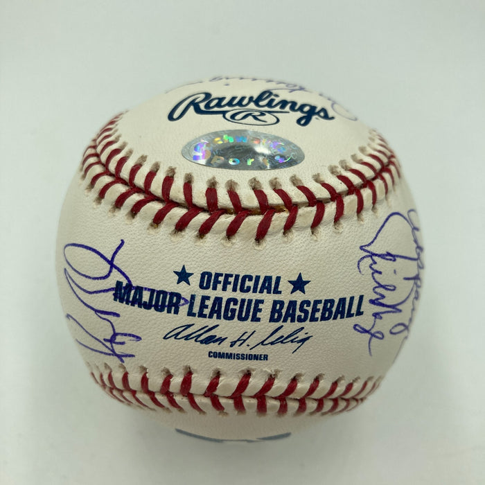 1969 Chicago Cubs Team Signed Baseball Ernie Banks Billy Williams Santo JSA COA