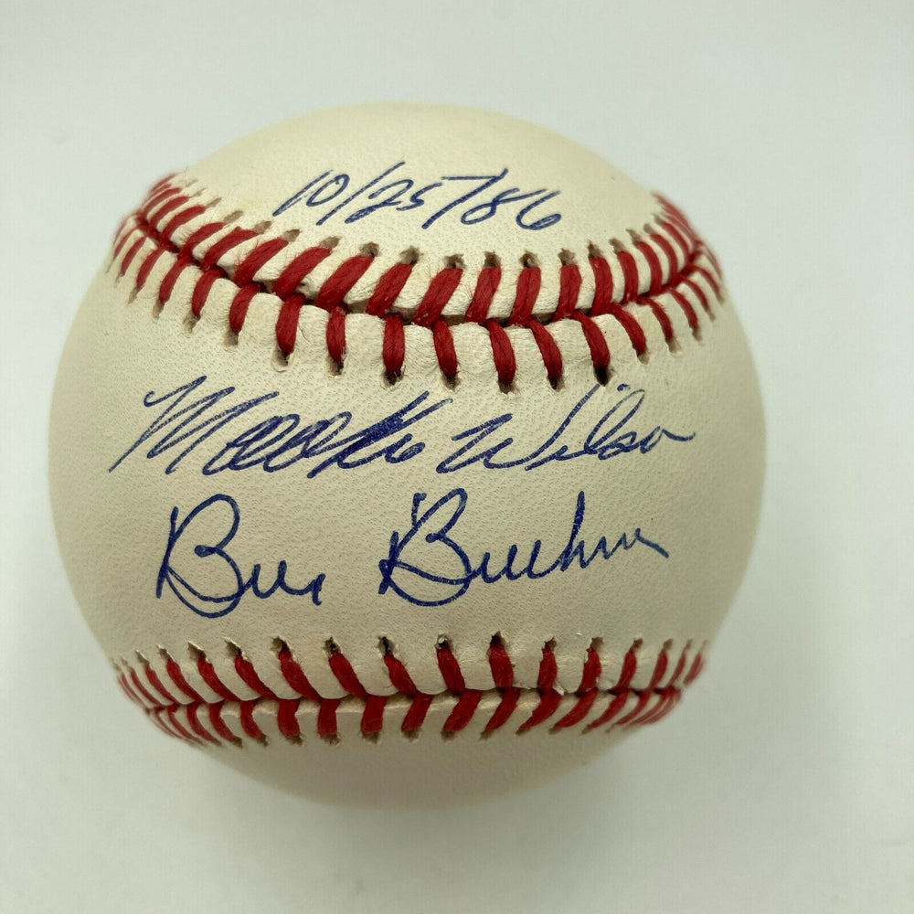 Rare Bill Buckner & Mookie Wilson Signed 1986 World Series Baseball JSA COA
