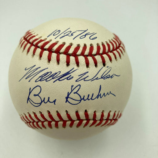 Rare Bill Buckner & Mookie Wilson Signed 1986 World Series Baseball JSA COA