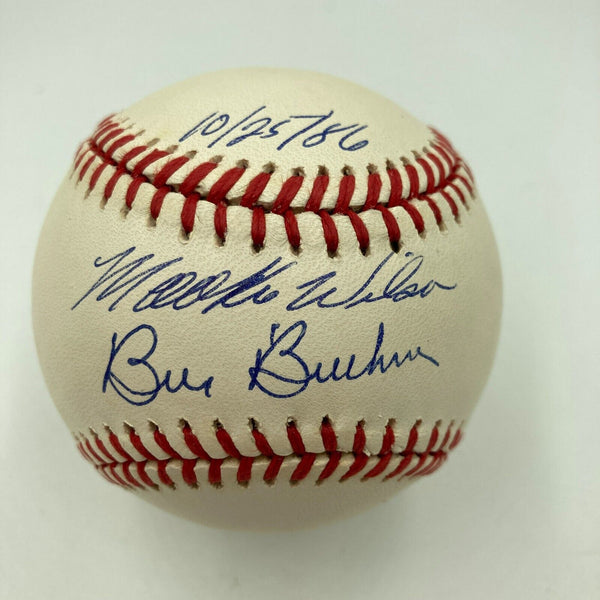 Rare Bill Buckner & Mookie Wilson Signed 1986 World Series Baseball JSA COA
