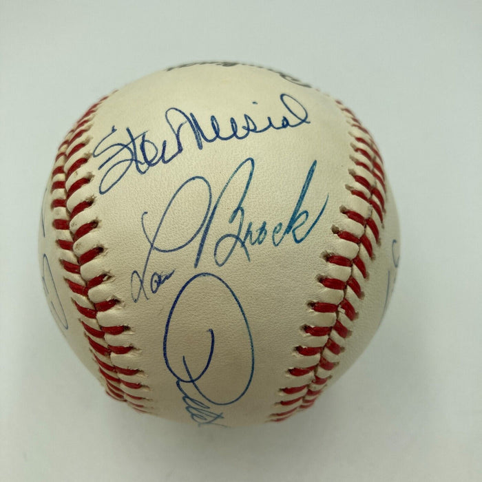 Willie Mays Hank Aaron Stan Musial 3,000 Hit Club Signed Baseball 8 Sigs JSA COA