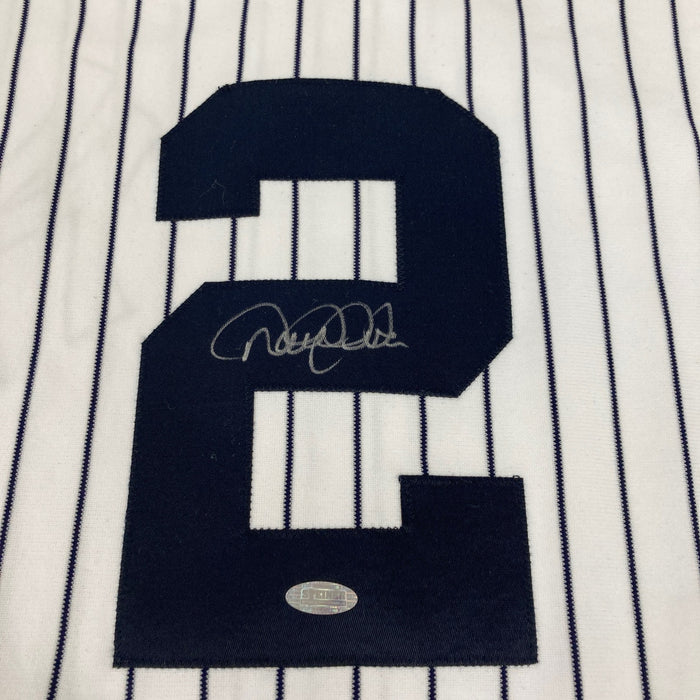 Derek Jeter Signed 2001 New York Yankees Majestic Game Jersey Steiner & JSA COA