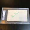 Vintage 1940's Stan Musial Signed Autographed Index Card PSA DNA COA