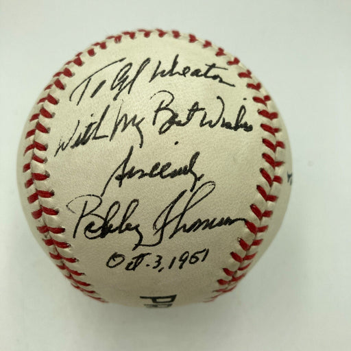 Bobby Thomson & Ralph Branca Signed Baseball PSA DNA COA