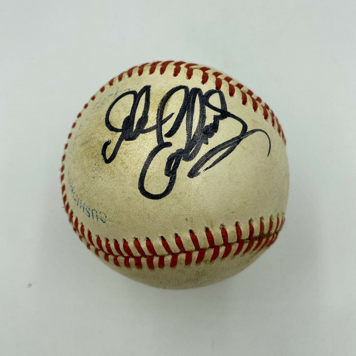 Dale Earnhardt Sr. Signed 1980's Game Used American League Baseball With JSA COA