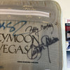 Nicolas Cage Burton Gilliam Johnny Williams Honeymoon In Vegas Signed Bag JSA