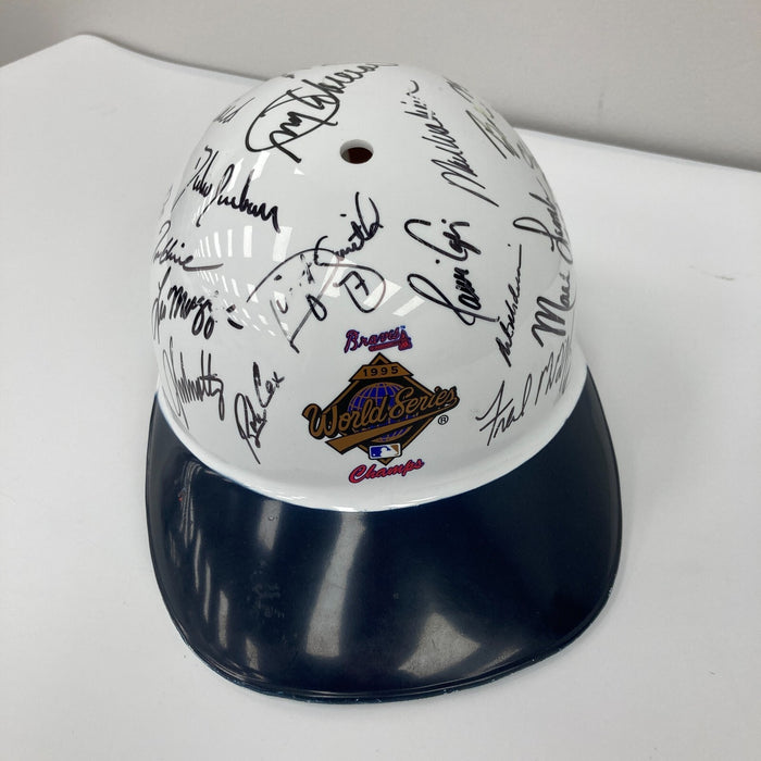 1995 Atlanta Braves W.S. Champs Team Signed World Series Helmet 23 Sigs JSA COA