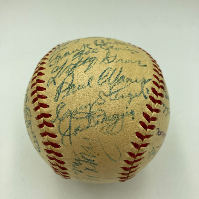 Cy Young Jimmie Foxx Tris Speaker Hall Of Fame Multi Signed Baseball Beckett COA