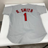 Ozzie Smith Signed Authentic St Louis Cardinals Game Model Jersey PSA DNA MINT 9