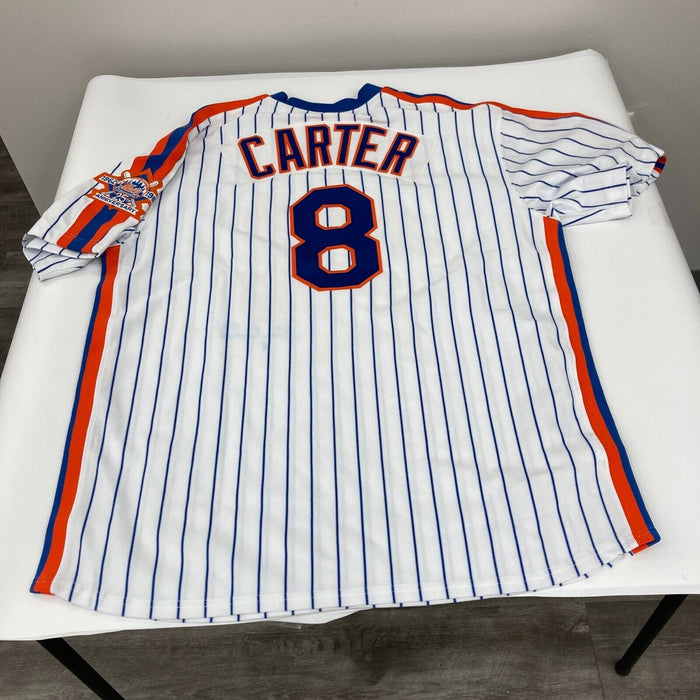 Gary Carter Signed 1986 New York Mets Mitchell & Ness Jersey JSA COA