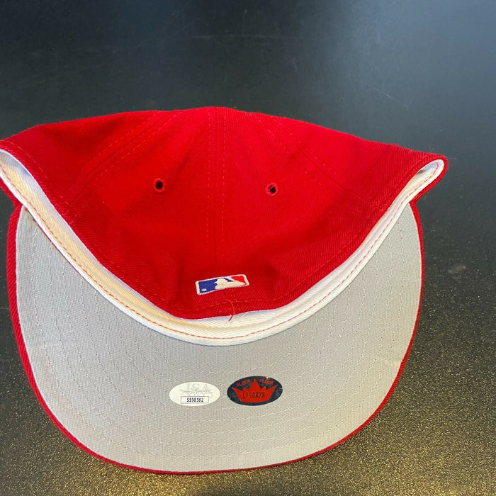 Mike Schmidt Signed Authentic Philadelphia Phillies Game Model Baseball Hat JSA