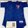 2004 Texas Rangers Team Signed Authentic Majestic Jersey 50 Signatures JSA COA