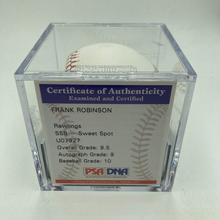 Frank Robinson HOF 1982 Signed Major League Baseball PSA DNA Graded 9.5 Mint+