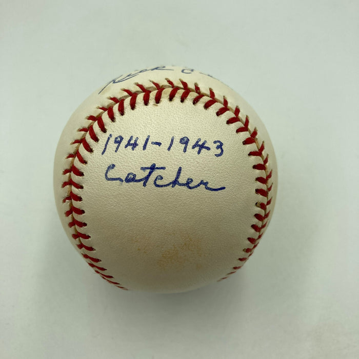 Rick Ferrell Full Name Signed Heavily Inscribed American League Baseball JSA COA