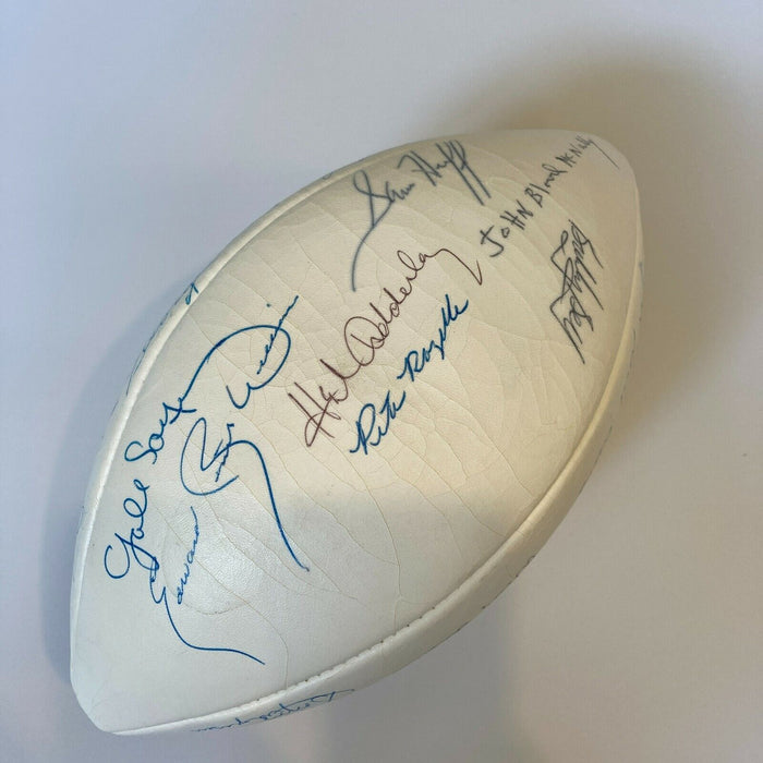 Bronko Nagurski 1983 Hall Of Fame Induction Signed Football 33 Sigs PSA DNA COA