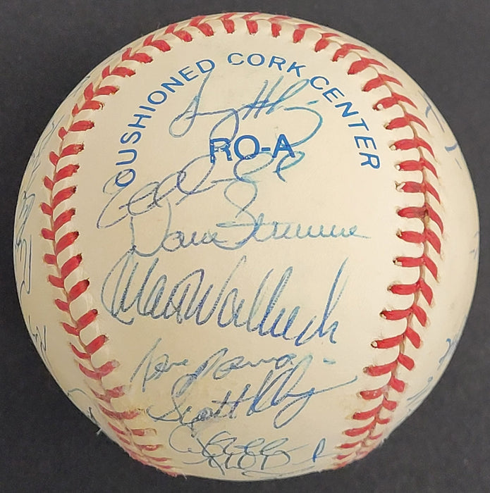 1996 Minnesota Twins Team Signed Baseball w/ Kirby Puckett JSA COA
