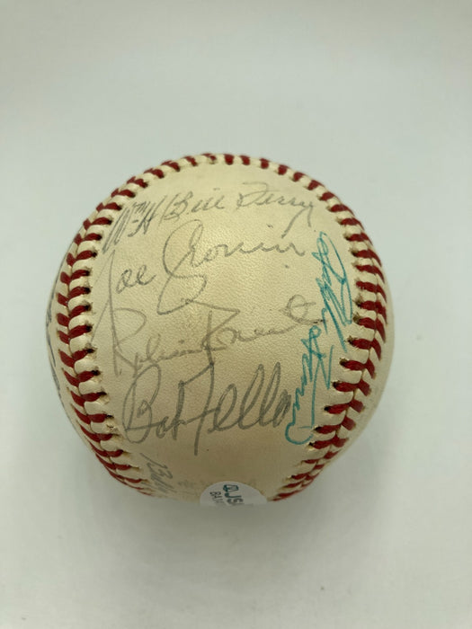 1976 HOF Induction Signed Baseball Lloyd Waner Stan Coveleski Rube Marquard JSA
