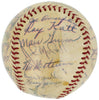 1954 Giants World Series Champs Team Signed Baseball Willie Mays Beckett COA