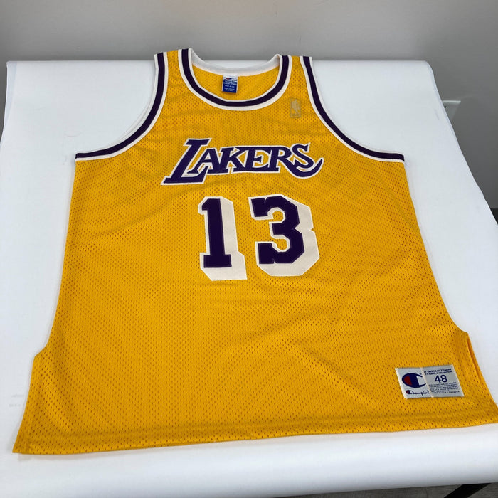 Wilt Chamberlain Signed Authentic Champion Los Angeles Lakers Jersey JSA COA