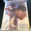 Willie Mays Signed Autographed Large 18x24 Lithograph Photo JSA Sticker