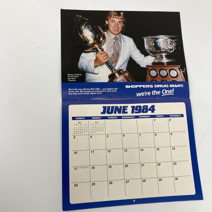 Wayne Gretzky Signed Vintage 1983 Oilers Calender JSA COA