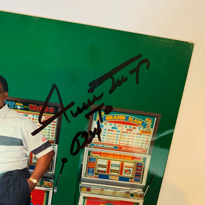 Rare Willie Mays Signed Autographed 8x10 Casino Photo PSA DNA Graded MINT 9