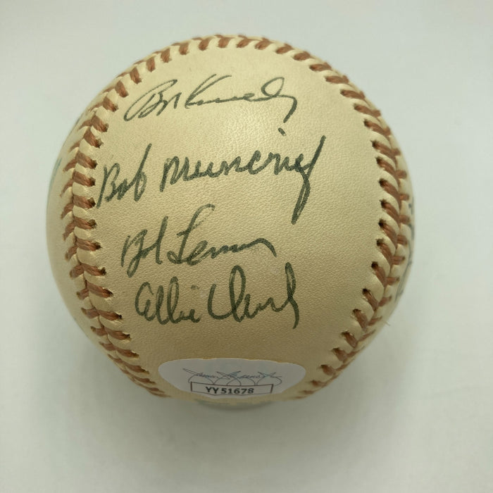 1948 Cleveland Indians World Series Champs Team Signed Baseball JSA COA