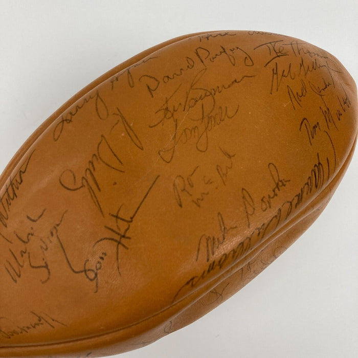 1973 Green Bay Packers Team Signed Vintage Wilson Football With COA