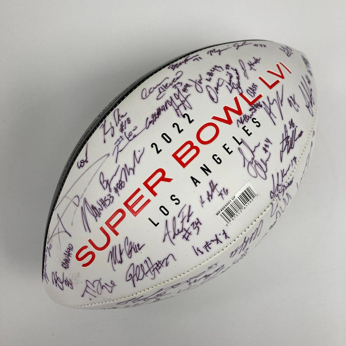 2021 Los Angeles Rams Super Bowl LVI Champs Team Signed Football 70 Sigs JSA COA