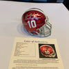 Bart Starr "Roll Tide" Signed Alabama Crimson Tide Riddell Mini Helmet JSA COA