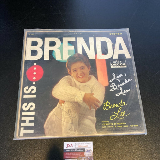 Brenda Lee Signed Autographed Record Album With JSA COA