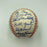 Beautiful 1965 Chicago Cubs Team Signed Baseball Ernie Banks Ron Santo JSA COA
