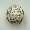 Beautiful 1965 Chicago Cubs Team Signed Baseball Ernie Banks Ron Santo JSA COA