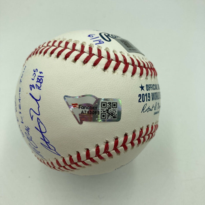 2019 Washington Nationals World Series Champs Team Signed Baseball Fanatics Holo