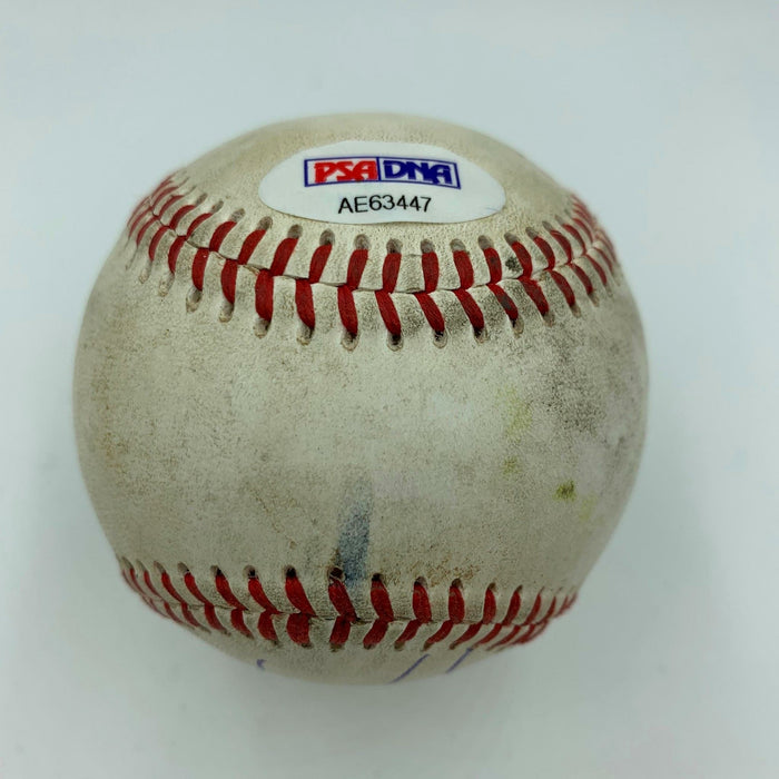 Andres Gimenez Pre Rookie Signed Game Used Arizona Fall League Baseball PSA DNA