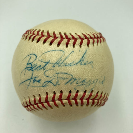 Vintage 1940's Joe Dimaggio Single Signed Baseball JSA COA