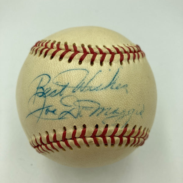 Vintage 1940's Joe Dimaggio Single Signed Baseball JSA COA