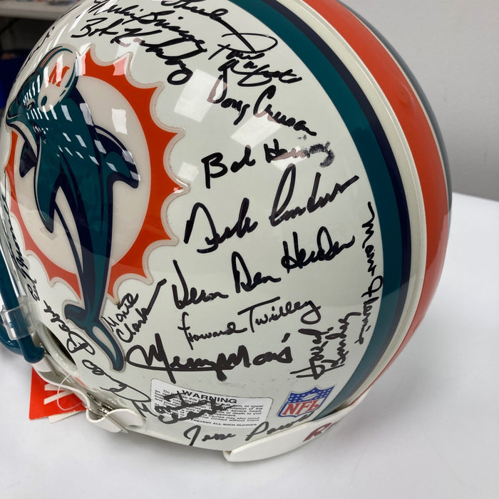 1972 Miami Dolphins Super Bowl Champs Team Signed Full Size Helmet JSA COA