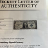 Rare 1935 Hank Greenberg Early Career Signed $1 One Dollar Bill PSA DNA