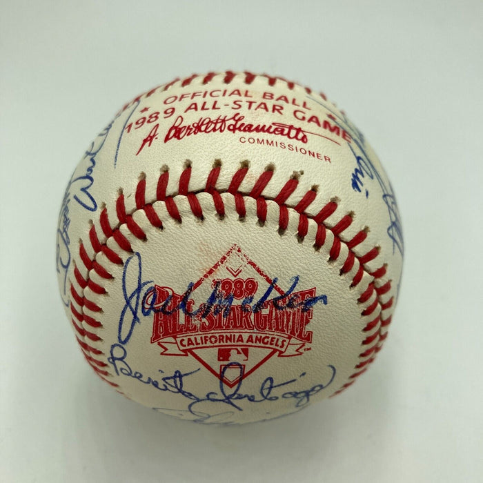 1989 All Star Game Team Signed Baseball Tony Gwynn Ozzie Smith