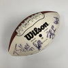 2005 Wheel of Fortune NFL Players Signed Football Drew Brees Kurt Warner JSA