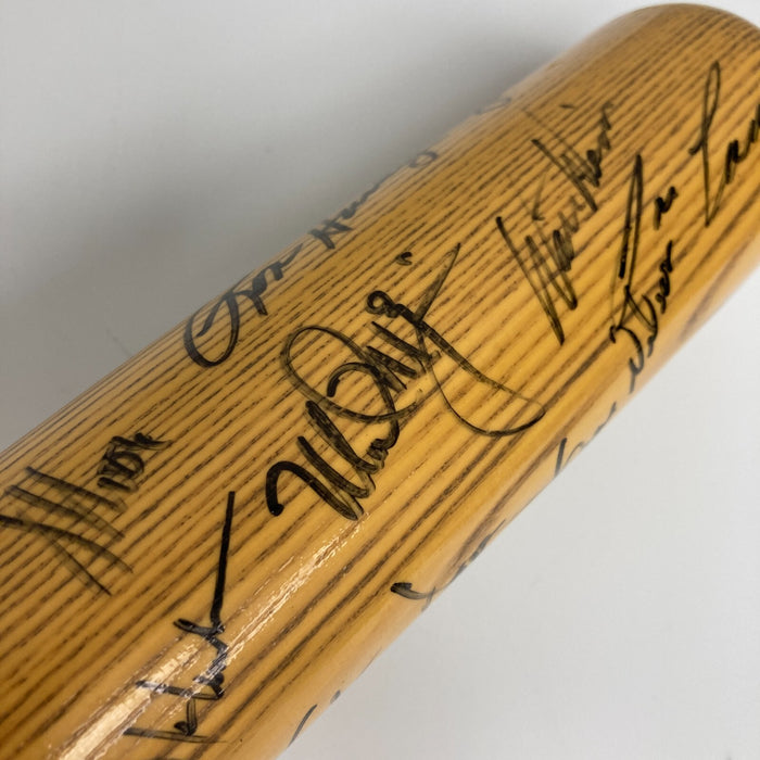 1989 Oakland A’s World Series Champs Team Signed Baseball Bat JSA COA