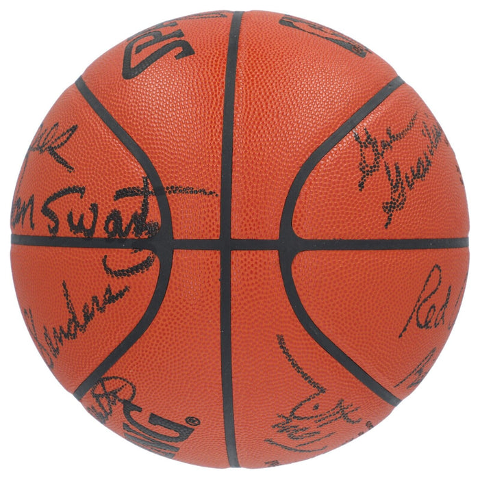 1962-1963 Boston Celtics NBA Champs Team Signed Basketball Bill Russell JSA COA