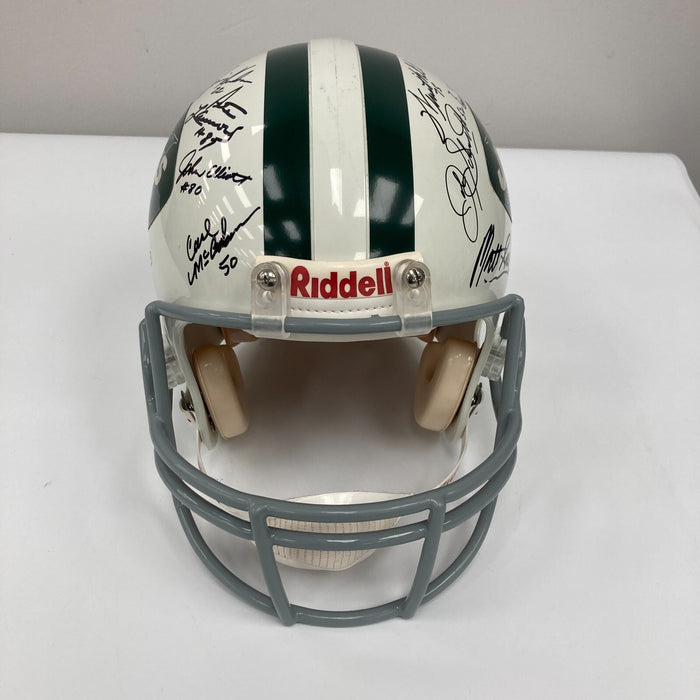 1969 New York Jets Super Bowl Champs Team Signed Authentic Game Helmet JSA COA