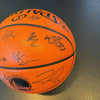 2016-17 Golden State Warriors NBA Champs Team Signed Game Basketball Beckett COA